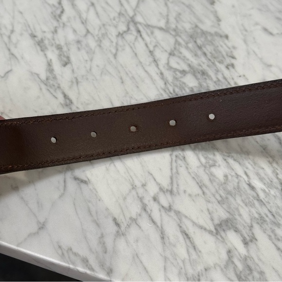 Vineyard Vines men’s canvas club belt, blue/green/white golf balls/tees, 40.5” - Picture 5 of 5